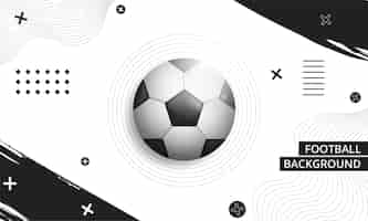 Free vector abstract background with soccer ball