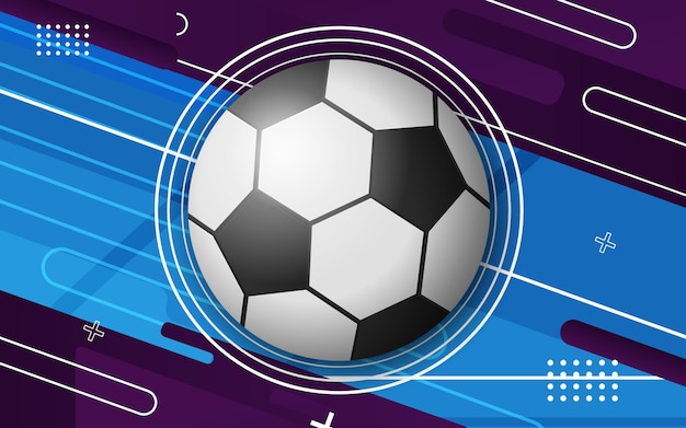 Абстрактный фон с футбольным мячом