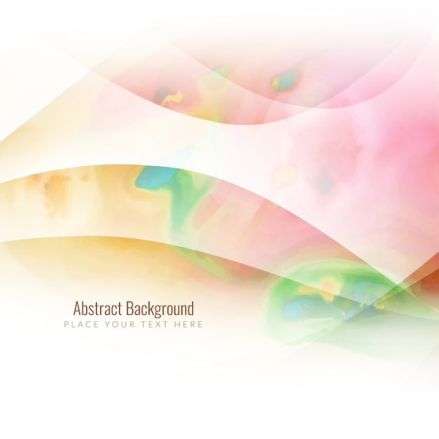 Free vector abstract background with soft colors and wavy shapes