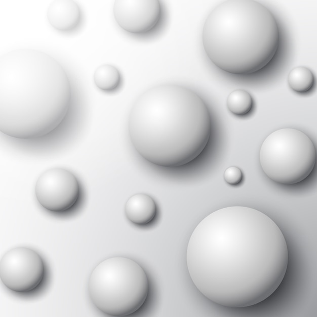 Abstract background with spheres