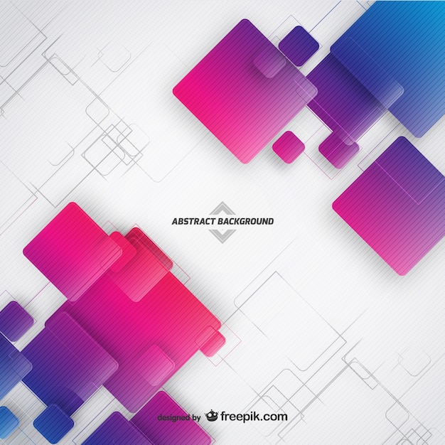 Free vector abstract background with squares