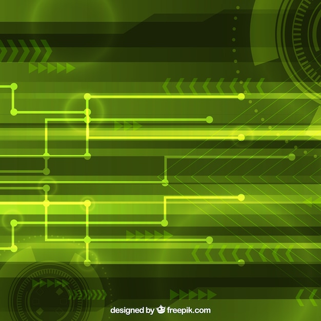 Abstract background with technological shapes