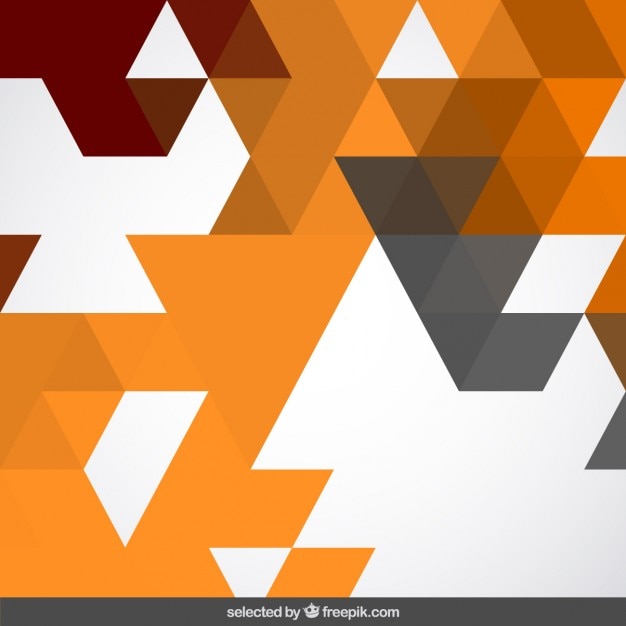 Free vector abstract background with terracotta triangles