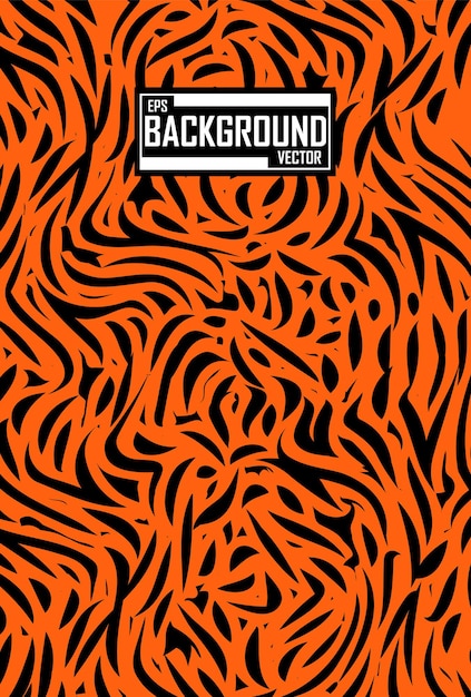Abstract background with tiger pattern