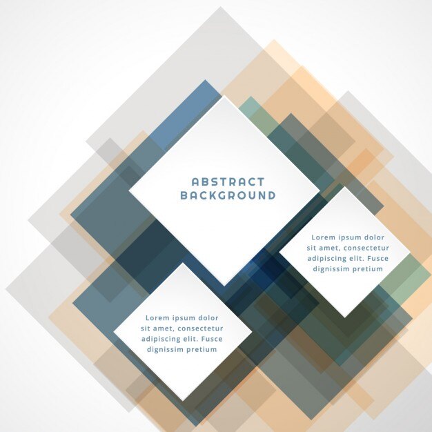 Free Vector abstract background with translucent square
