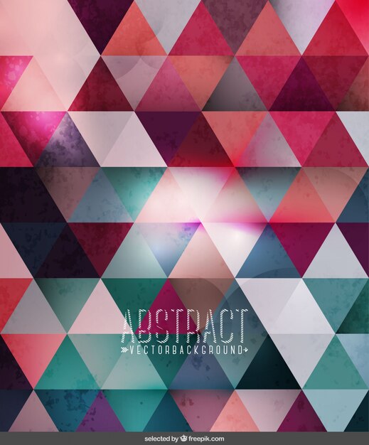 Abstract background with triangles