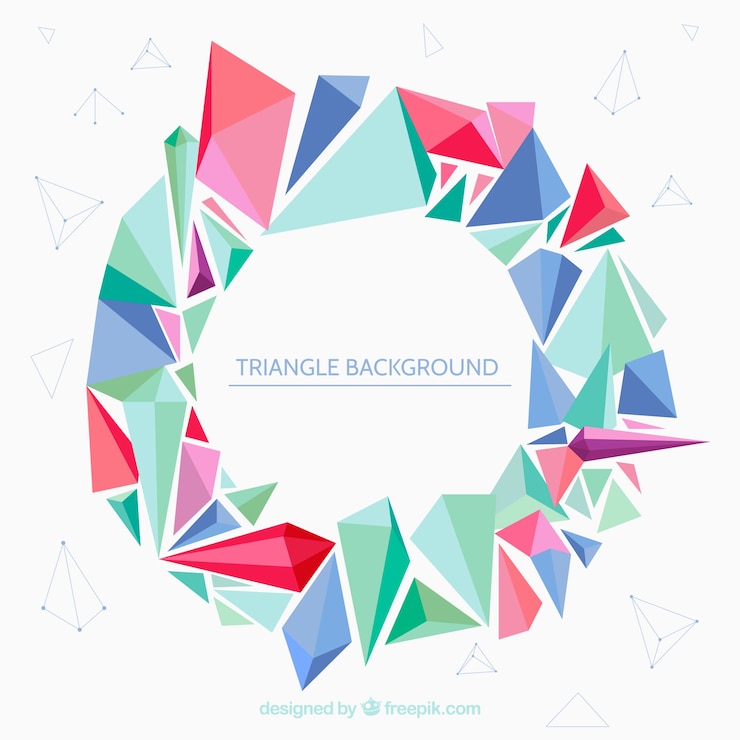 Free Vector abstract background with triangular shapes