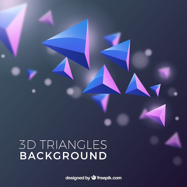 Free vector abstract background with triangular shapes