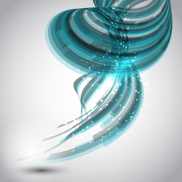 Free vector abstract background with turquoise swirl