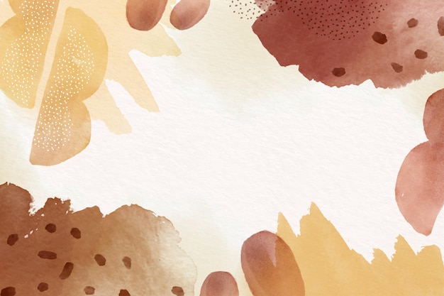 Abstract background with watercolor shapes and empty space