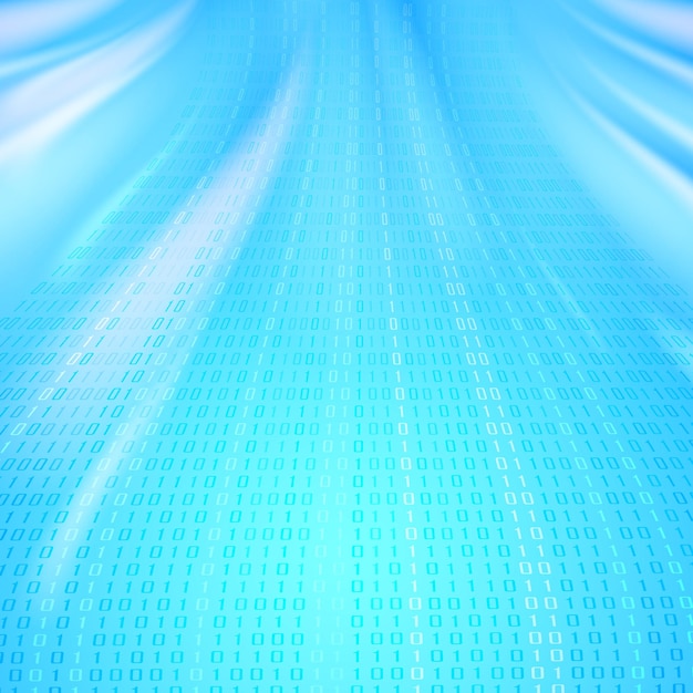 Free vector abstract background with waves and glow. vector illustration on a blue background.
