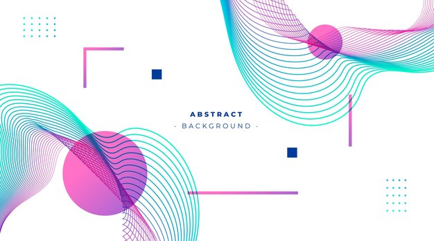 Abstract background with wavy lines