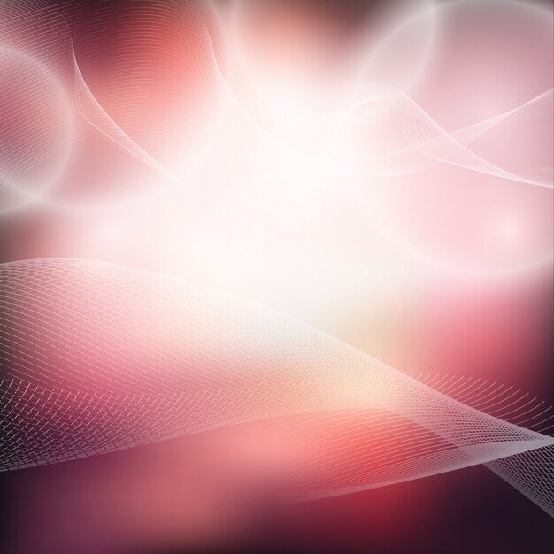 Abstract background with wavy shapes and a flash of light