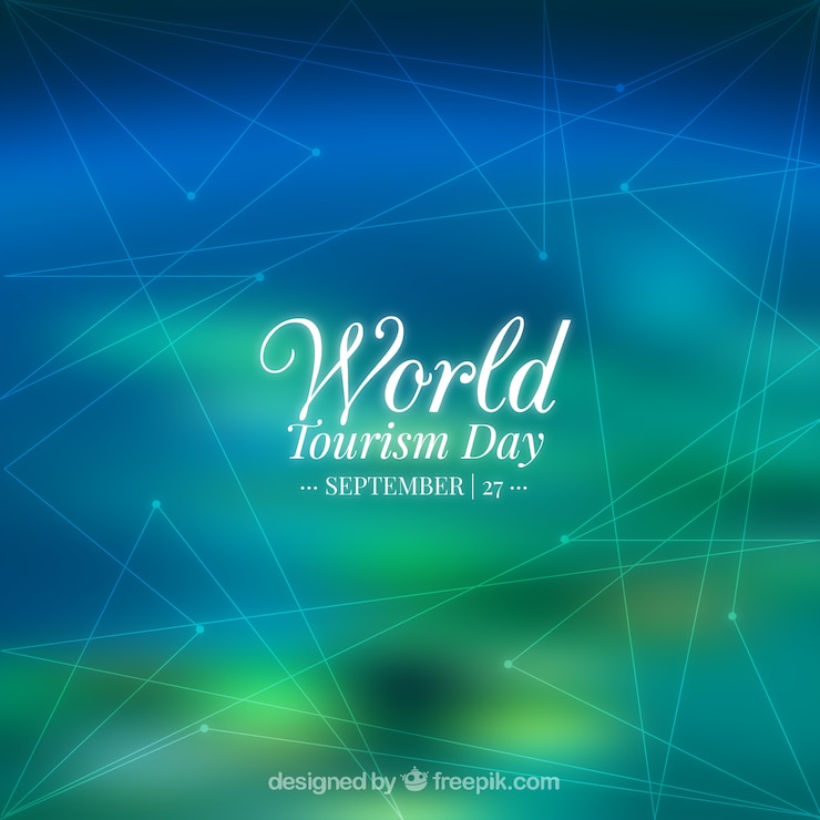 मुफ़्त वेक्टर abstract background for world tourism day