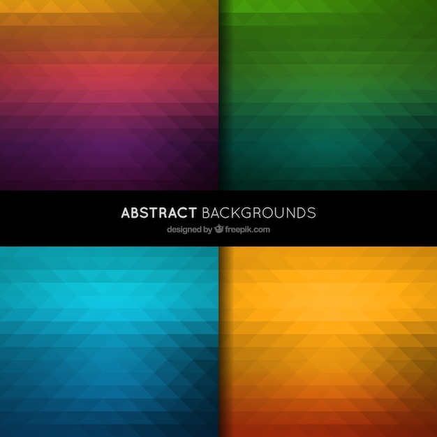 Abstract backgrounds in polygonal style