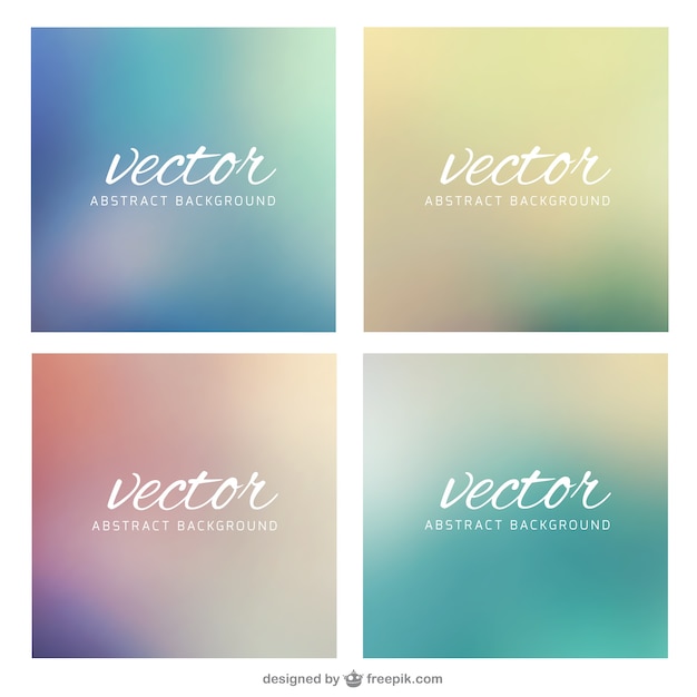 Free vector abstract backgrounds set