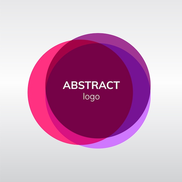 Бесплатное векторное изображение Абстрактный дизайн значка в розовом