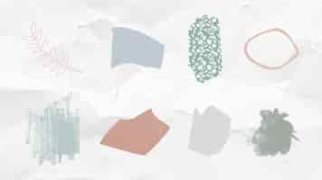 Free vector abstract badge set vector