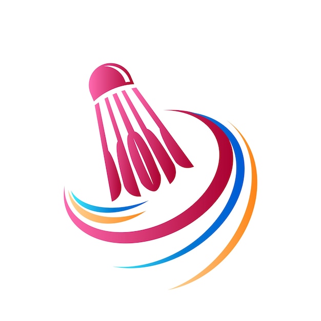 Abstract Badminton Logo