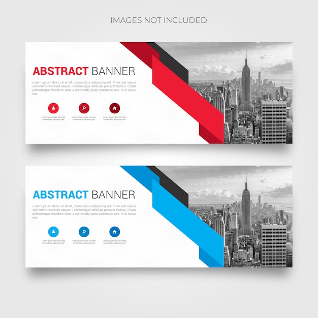 Free vector abstract banner collection