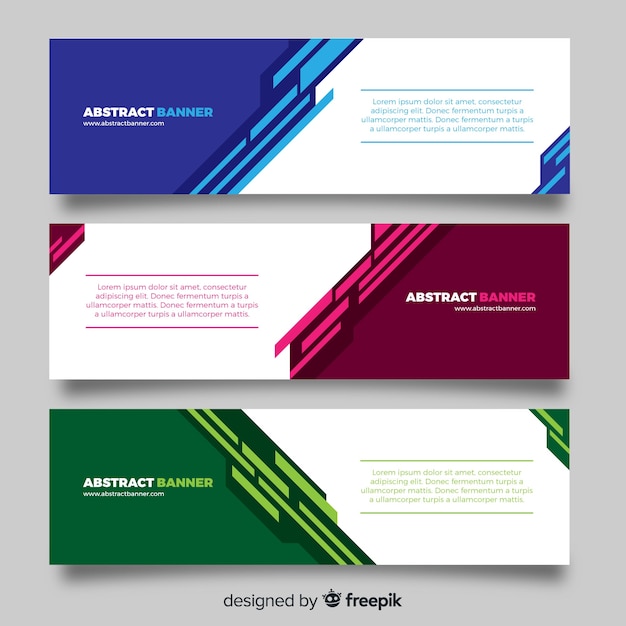 Abstract banner collection