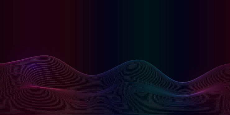 Free Vector abstract banner of colourful flowing lines design