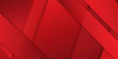 Free vector abstract banner design in shades of red
