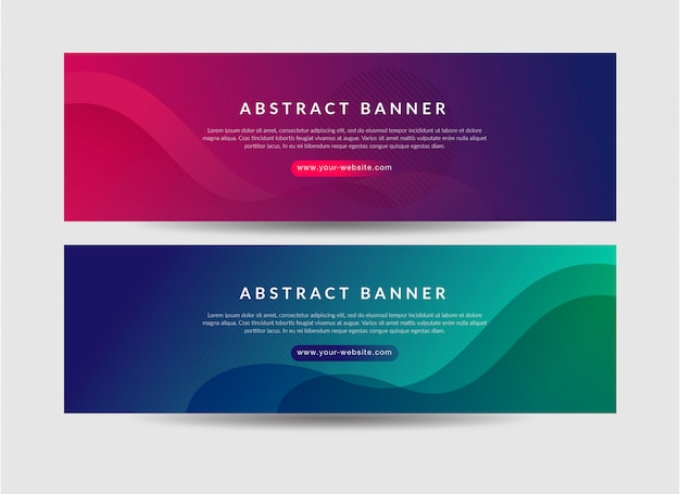 Abstract banner design