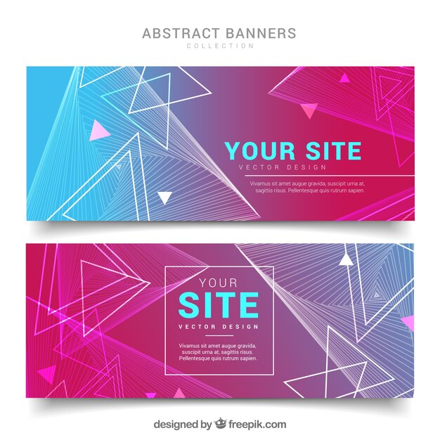 Abstract banner design