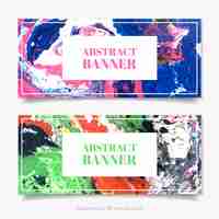 Free vector abstract banner design