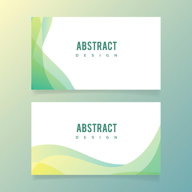 Abstract banner illustration set