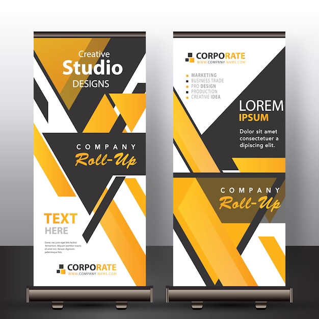 Free vector abstract banner mock up