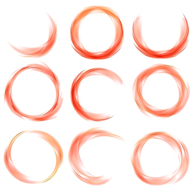 Abstract banner set in orange