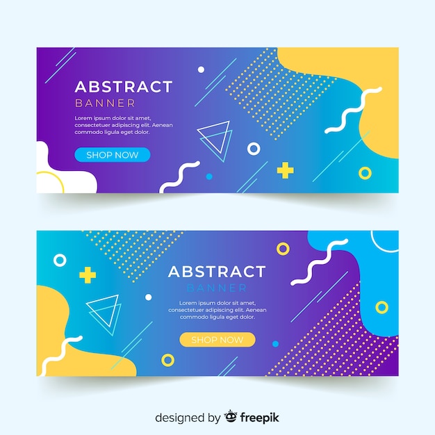 Abstract banner template