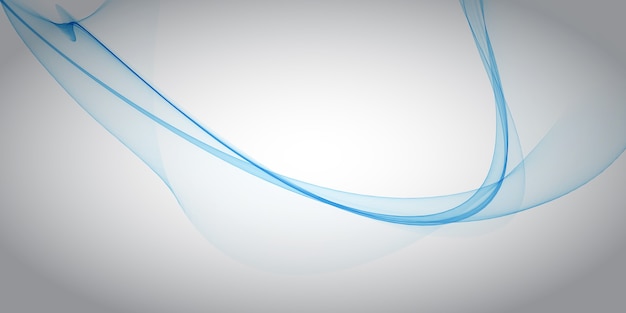 Free vector abstract banner with an abstract flowing lines design