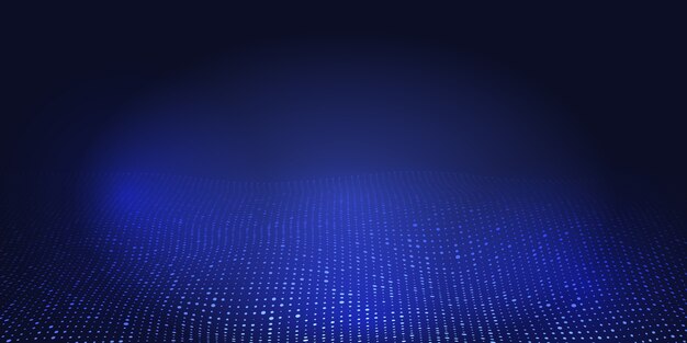 하프톤 도트 디자인이 있는 추상 배너