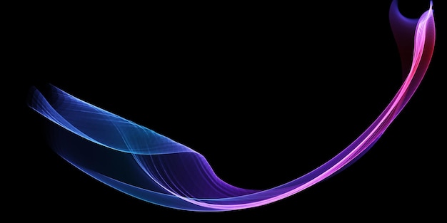 Abstract banner with modern flowing waves design