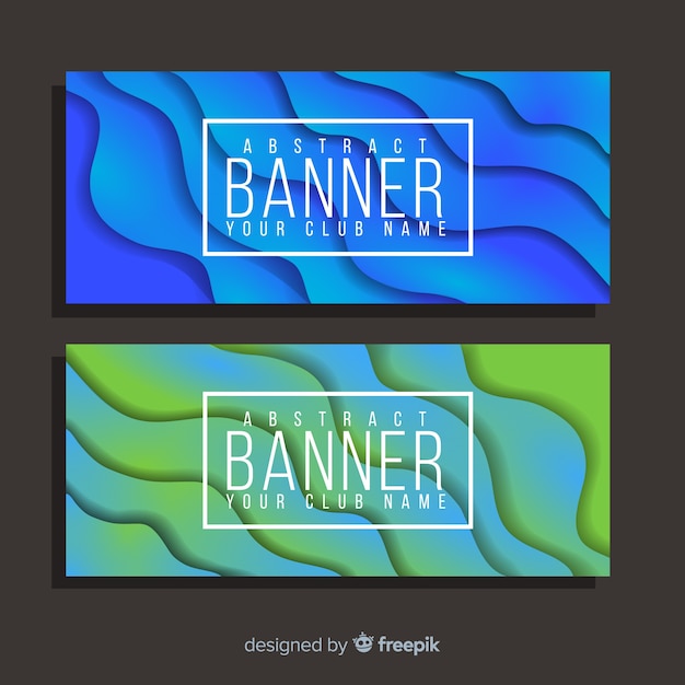 Free vector abstract banner