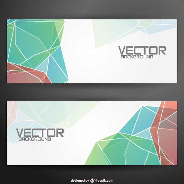 Free vector abstract banners background