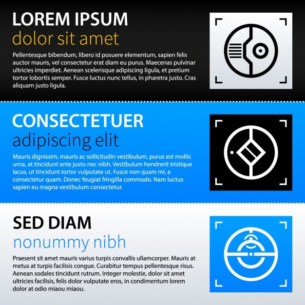 Free Vector abstract banners collection
