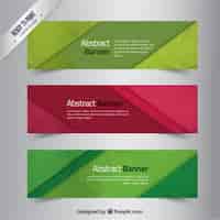 Free vector abstract banners