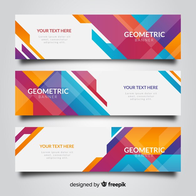 Abstract banners