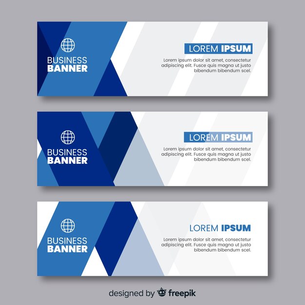 Abstract banners