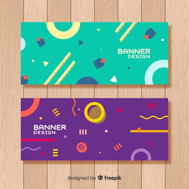 Free vector abstract banners