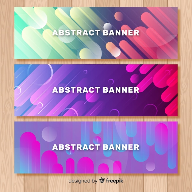 Abstract banners