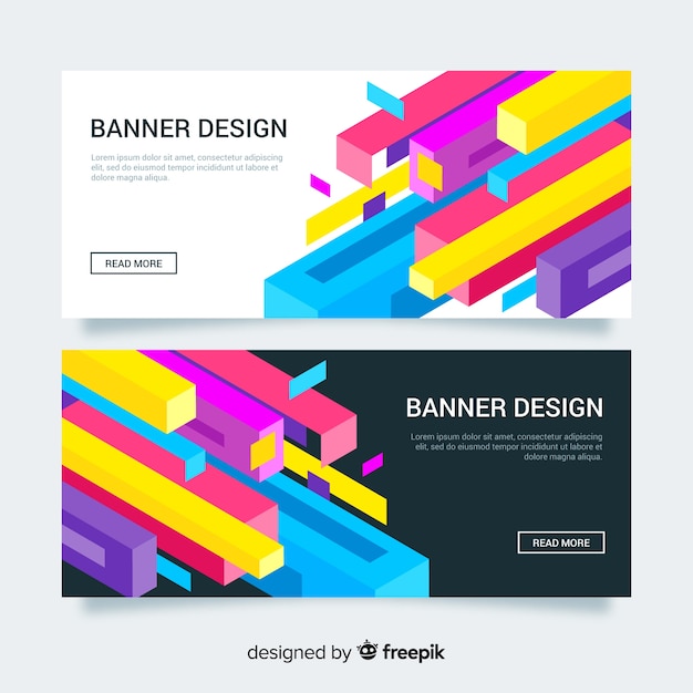 Abstract banners