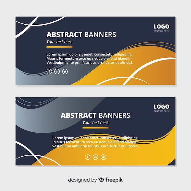 Abstract banners