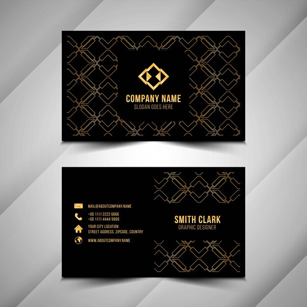Abstract beautiful business card template