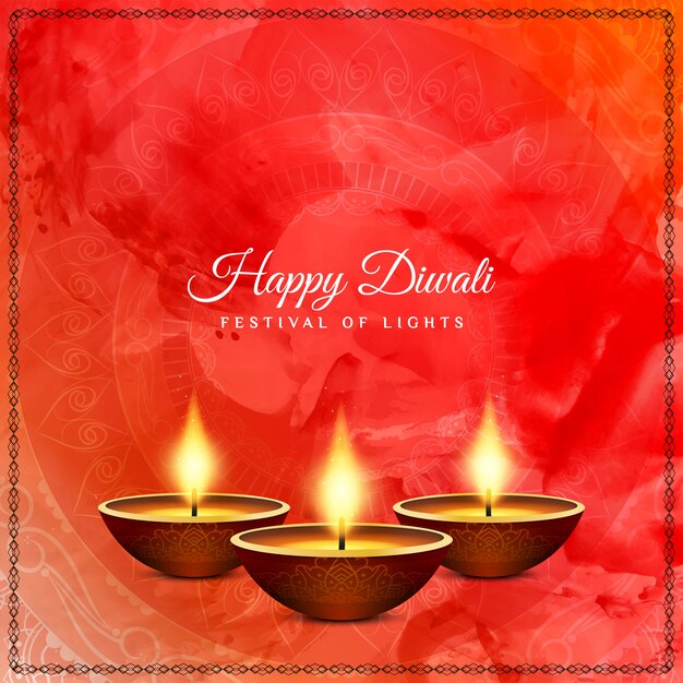 Abstract beautiful Happy Diwali festival 
