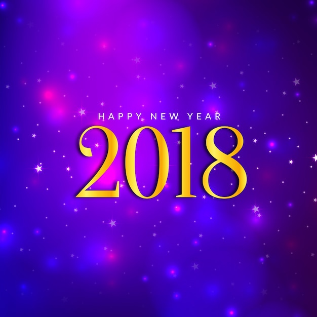 Abstract beautiful Happy New Year 2018 greeting background